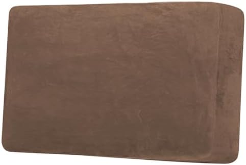 H.VERSAILTEX Velvet Stretch Individual Couch Cushion Cover Plush Slipcover for Loveseat Sofa Furniture Protector Seat Cover (1 Piece Loveseat Cushion Cover, Caramel) by HVERSAILTEX
