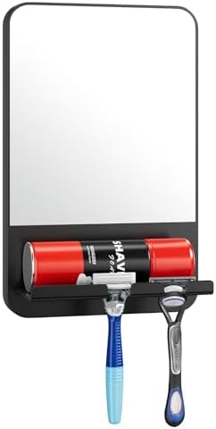 TAILI Shower Mirror Fogless for Shaving,Fogless Mirror Suction Wall Mounted by TAILI