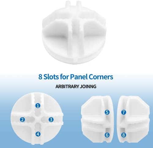 Litoexpe 36 Pcs White Wire Cube Plastic Connectors - Image 3
