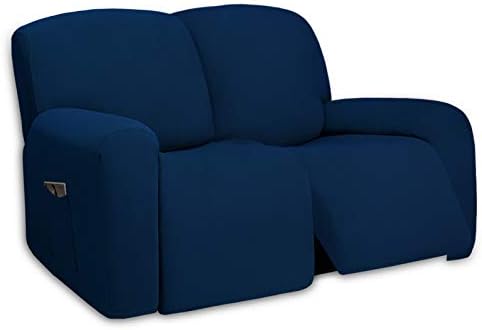 PureFit Super Stretch Loveseat Recliner Sofa Couch Cover with Pocket by PureFit