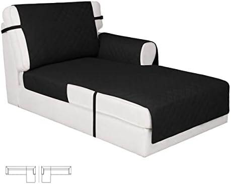 Easy-Going Reversible Couch Cover, Chaise Lounge, Black/Black by Easy-Going