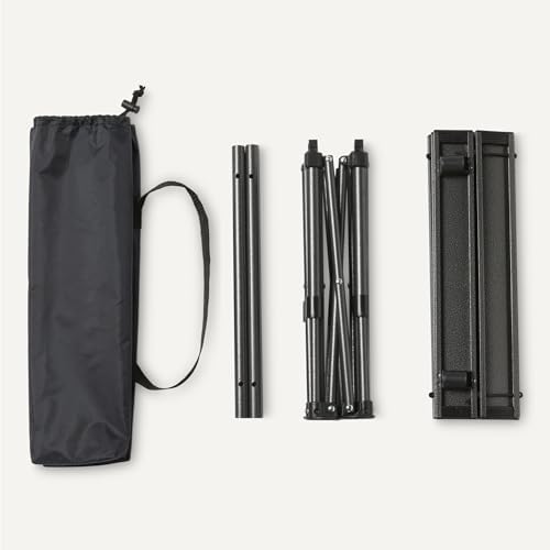 Amazon Basics Folding Camping Table, Made of Alloy Steel and Aluminum, Small, 15.7 x 16.1 x 11 Inches, 4.4 lbs, Black - Image 5