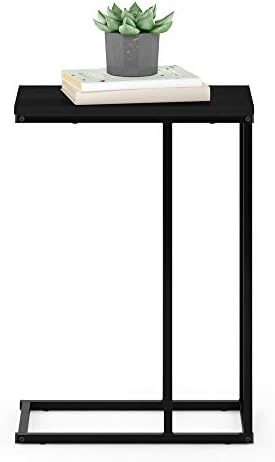Furinno CAMNUS C-Shape Metal Frame Side Table, Easy Assembly, Americano - Image 4