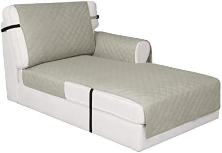 Easy-Going Reversible Couch Cover, Chaise Lounge, Beige/Beige by Easy-Going