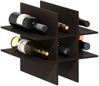 Furinno Cubicle 9-Compartment Cube Insert, Cube Organizer, Black Oak by Furinno-FitsYourSpaceFitsYourBudget