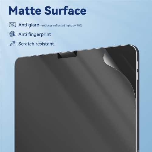 2pack Anti Blue Light Screen Protector Compatible with iPad Pro 12.9 Inch 2022/2021/2020/2018 (6th/5th/4th/3rd Generation), HD Clear Eye Protection Matte Anti Glare iPad 12.9 In Screen Film Cover - Image 4