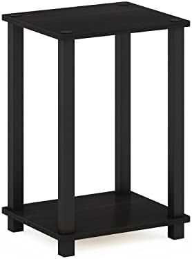 Furinno Simplistic Toolless Small 2-Tier Night Stand, Black Espresso by Furinno-FitsYourSpaceFitsYourBudget