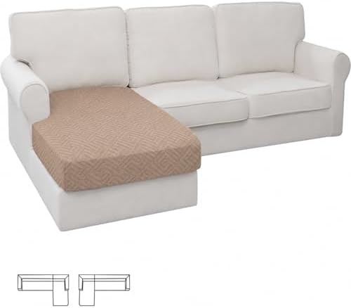 XINEAGE Stretch Chaise Cover for L Shaped Sofa Individual Sofa Slipcovers by XINEAGE