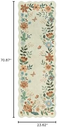 Lahome Floral Kitchen Runner Rug, 2X6 Rug Runners for Hallways Non Slip - Image 2