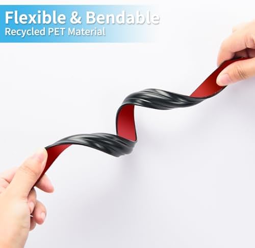 Art3d 30 ft Flexible Peel and Stick Crown Molding Trim, Wall Decor, Black - Image 6