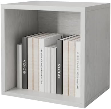 FUSUNBAO Magic DIY Cube Storage Organizer Stackable Cubes for Home Books Clothes Toy-Modular Cubby Storage System-Office Cubical-Bookcase Closet (French Oak,Drawer Cube) by FUSUNBAO