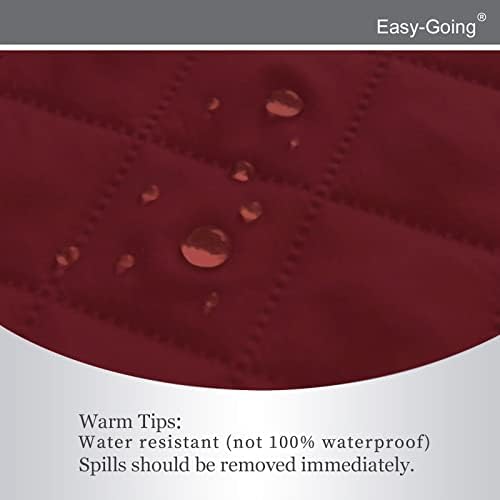 Easy-Going Reversible Couch Cover, Recliner 22 in, Christmas Red/Ivory - Image 4