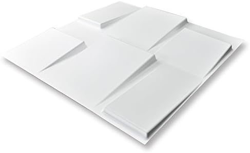 Art3d 19.7" x 19.7" (Pack of 12) Wall Panel Rectangle, White - Image 4