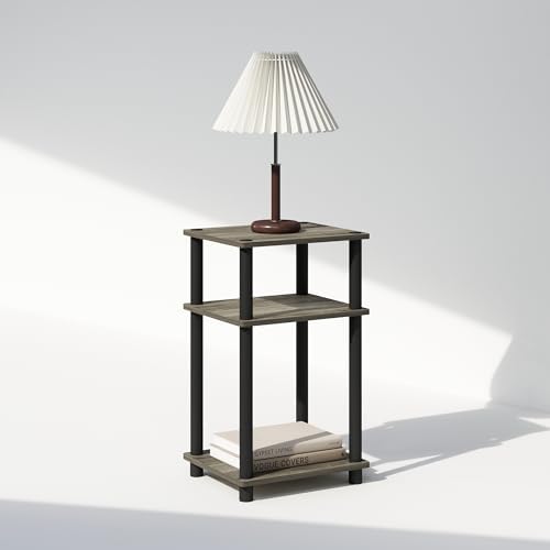 Furinno JUST Toolless 3-Tier Night Stand, Open Storage, French Oak - Image 4