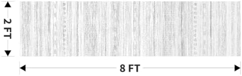 2x8 Runner Rug Machine Washable Non Slip Area Rug Distressed Neutral Moroccan Boho Rug Ultra Soft Floor Runners for Hallways for Entryway Laundry Room Kitchen, Grey - Image 2