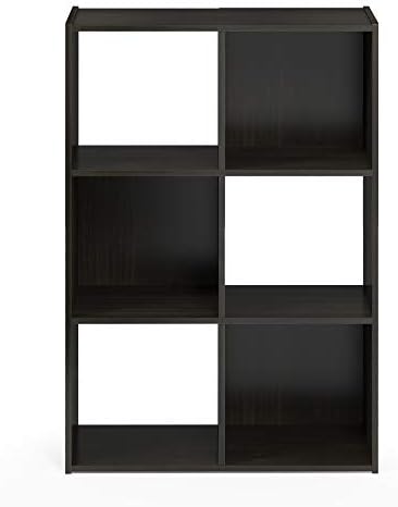 Furinno Pelli Cubic Storage Cabinet, 3x2, Espresso - Image 6
