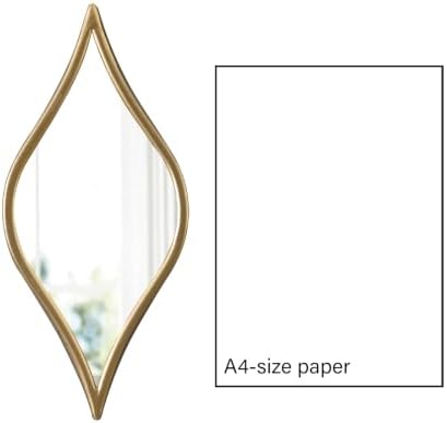 Decorative Tear Drop Gold Mirror Wall Decor 6 X 15 Inch, Set of 3 - Image 3