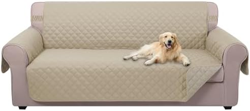 U-NICE HOME Large Sofa Cover Reversible Couch Cover for Dogs, Sand/Beige by U-NICEHOME