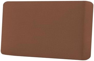 H.VERSAILTEX Super Stretch Individual Seat Cushion Covers Sofa Covers Couch Cushion Covers Slipcover Sets Thick Jacquard Textured Twill Fabric (1 Piece Loveseat Cushion Cover, Caramel) by HVERSAILTEX