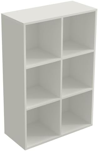 OSCHF 6-Cube Storage Shelf Bookcase, Warm White by OSCHF
