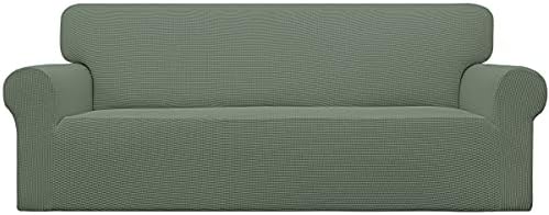 Easy-Going Stretch Couch Covers for Sofa Washable Large Greyish Green by Easy-Going
