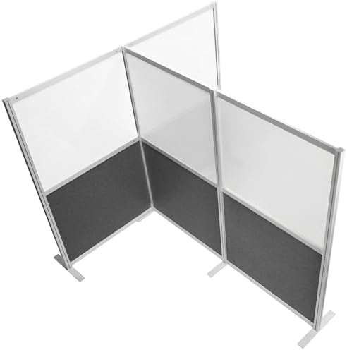 VIVO Acrylic/Dark Gray 66 inch High T Privacy Panel, PP-MWS63A-T by VIVO