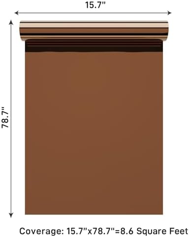 VaryPaper 15.7''x78.7'' Brown Mirror Contact Paper Peel and Stick Mirror Wallpaper Flexible Self Adhesive Mirrored Vinyl Sheet for Crafts Cabinets Home Decor Cuttable Reflective Mirrored Wall Stickers - Image 6