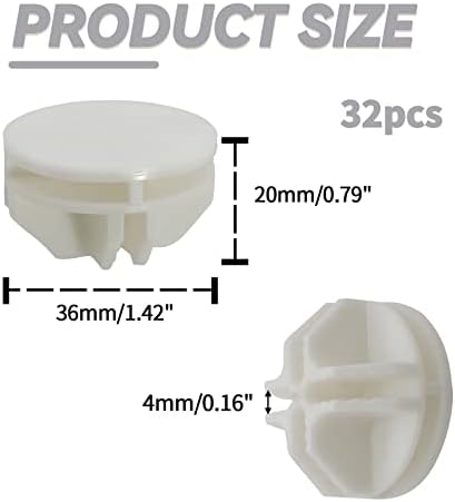 Bonsicoky 32 Pcs White Plastic Connector for Wire Grid Cube - Image 2