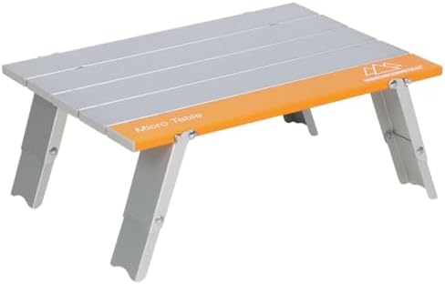 MOUNTAIN SUMMIT GEAR Portable Folding Camping Table 4 Sizes - Micro, Small, Standard & Large | Lightweight Aluminum Outdoor Camp Table for Camping, Picnic, Beach, Kitchen (Micro Table) by MOUNTAINSUMMITGEAR