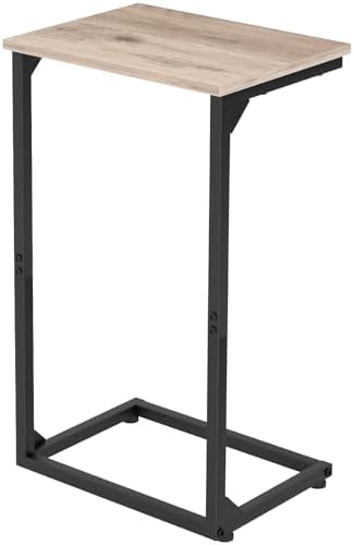 AMHANCIBLE Couch Side Table for Sofa, 26.37" Tall C Shaped End Table by AMHANCIBLE
