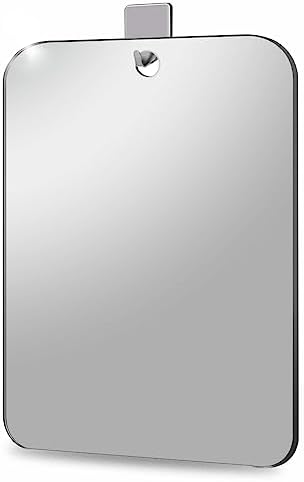 Shower Mirror No Fog Shaving, 6"x8.1"Anti-Fog Bathroom No Fog Shaving Mirror Plexiglass Indestructible Luxury Plexiglass Makeup Mirrors,Acrylic Mirror Tiles by SAFEE+MRROR