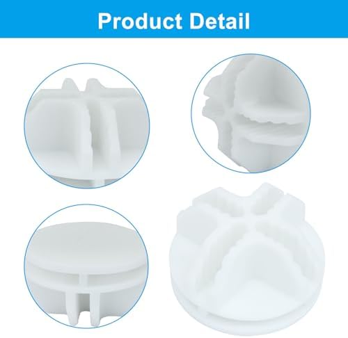 20Pcs White Plastic Wire Grid Cube Connector - Image 3