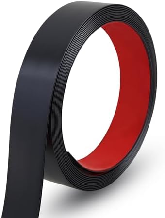 Gaahing 196.8" x 1.5" Matte Black Molding & Wall Trim, Flexible Peel and Stick Decorative Strip for Tile, Mirror, Ceiling, Floor, Panel, Cabinet by Getallthemoldingtrimsyoulike