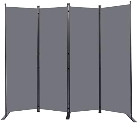 Room Divider 4 Panel-88''Wide,6FT Room Dividers and Folding Privacy Screens by HOMSCREENER