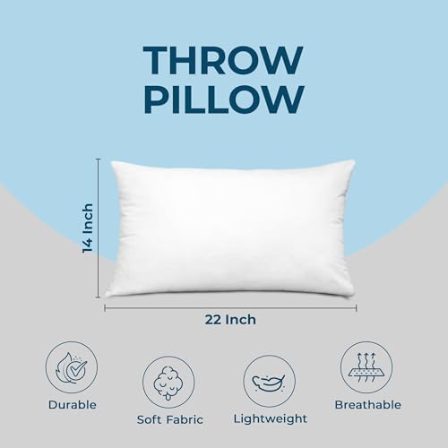 Utopia Bedding Throw Pillows, Decorative 14x22 Pillow Inserts, Set of 4 - Image 4