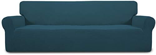 Easy-Going Stretch 4 Seater Oversized Sofa Couch Cover Deep Teal by Easy-Going