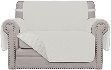 Easy-Going Oversized Chair Sofa Slipcover Reversible Sofa Cover Water Resistant Couch Cover Furniture Protector Cover with Elastic Straps for Pets Dog (Oversized Chair, Ivory/Ivory) by Easy-Going