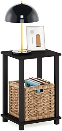 Furinno Simplistic Toolless Small 2-Tier Night Stand, Black Espresso - Image 5