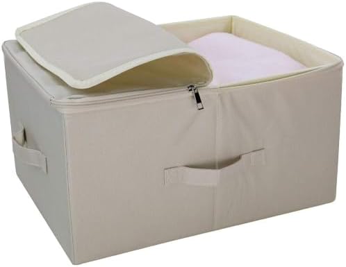 17.6 X 13.6 X 9.7",Folding Closet Clothes Storage Boxes with Zip Lid, 2 PCS - Image 4