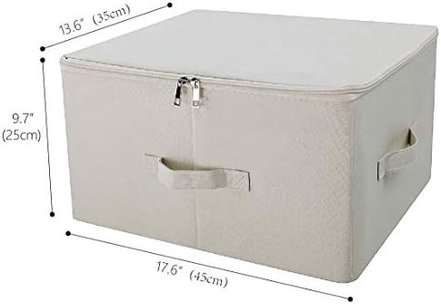 Sturdy Fabric Storage Bins with Lid, Shelves Clothes Storage Cubes,Set of 2 - Image 2