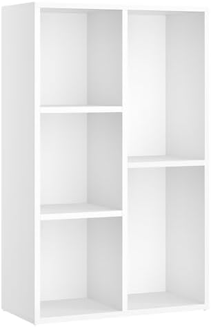 VASAGLE Bookshelf, 5 Cubes Storage Organizer, 19.7 x 9.5 x 31.5 Inches - Image 7
