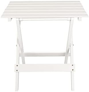 Casual Home Small Folding Side Table (2-Piece Set), 100% Solid Wood, Portable Patio Outdoor Small Table, Plant Stand, No Assembly - Image 4