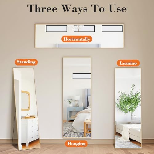 Full Length Floor Mirror 56"x15", Body Standing Mirror - Image 5