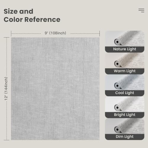Valenrug 9x12 Area Rug, High Low Pile Washable Rugs for Living Room Grey - Image 2