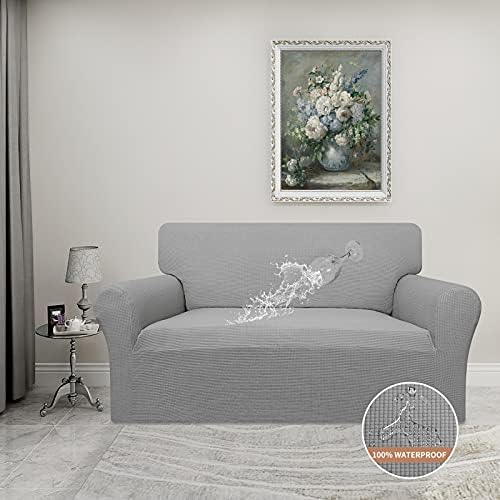 Easy-Going Waterproof Loveseat Couch Cover Stretch Jacquard Sofa Cover - Image 2