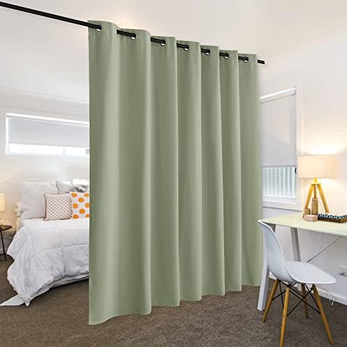 RYB HOME Privacy Curtain for Sliding Glass Door Basement Bedroom Closet - Image 3
