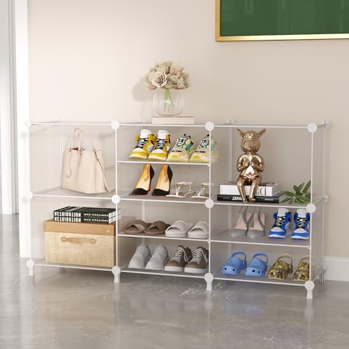 AWTATOS Closet Organizer 6 Cube Storage Shelves, Transparent Twill - Image 4
