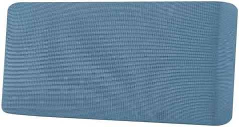 H.VERSAILTEX Super Stretch Individual Seat Cushion Covers Sofa Covers Couch Cushion Covers Slipcover Sets Thick Jacquard Textured Twill Fabric (1 Piece Sofa Cushion Cover, Dusty Blue) by HVERSAILTEX