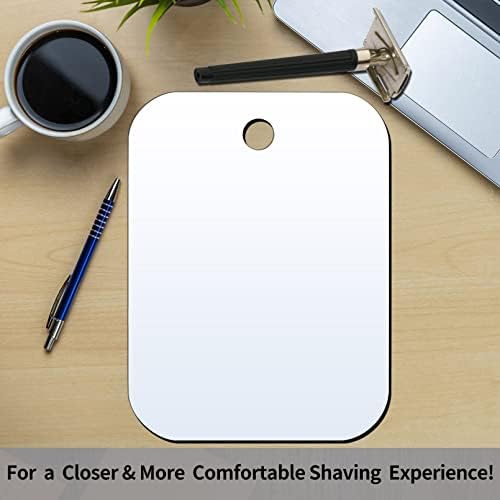 Shaving Mirror, Unbreakable Shower Mirrors, (Small,6 inches x 4 inches) Bathroom Handheld Mirror for Men and Women Portable Camping Travel Mirrors, Frameless Handheld for Makeup - Image 5