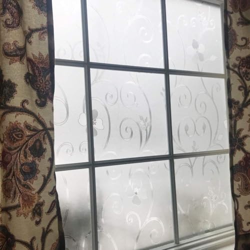 Niviy Frosted Window Glass Film - No Glue Door Window Covering for Office and Home Decoration, 35.4 x 78.7 inches - Image 4